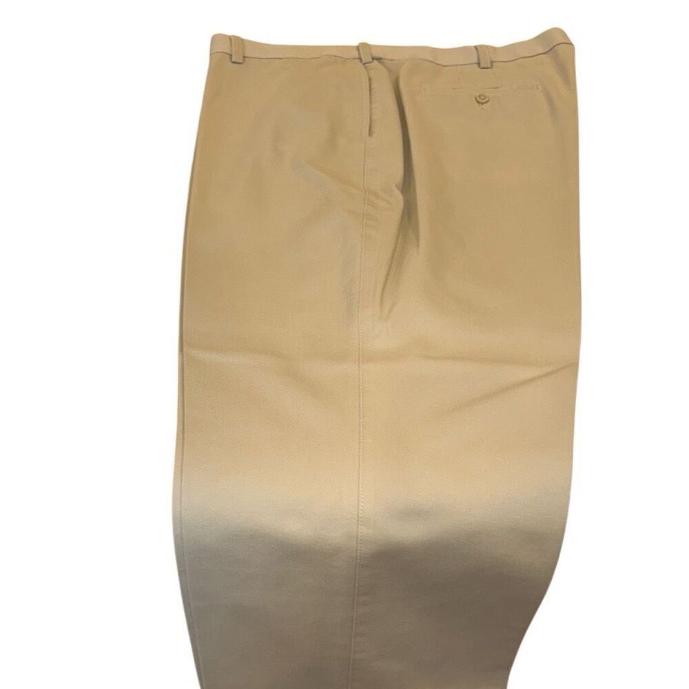 Savane Flat Front Khaki Chino Cotton Pants 46/30